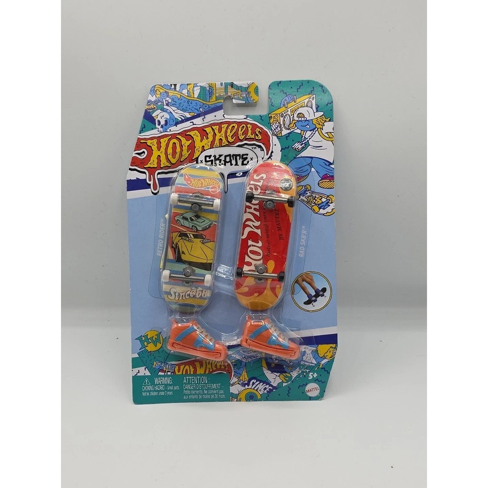 Hot Wheels Skate‎ Retro Rider & Rad Sk8'r Finger Boards Retro 1968 Art